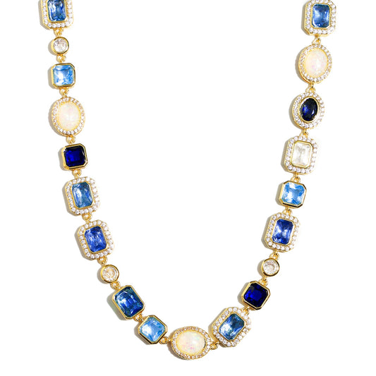 Blue Gemstone (Unisex Necklace ＆ Bracelet)