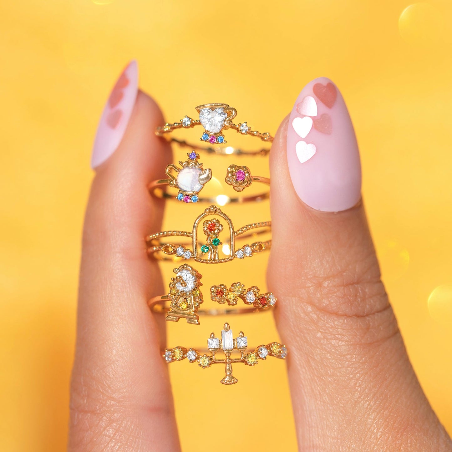 Disney Beauty & The Beast Enchanted Rose Ring